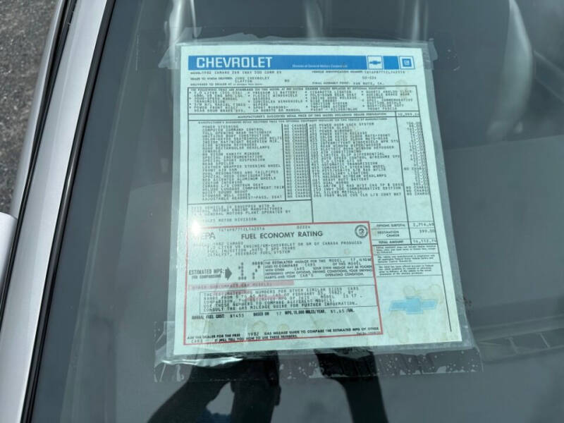 1982 Chevrolet Camaro Z28