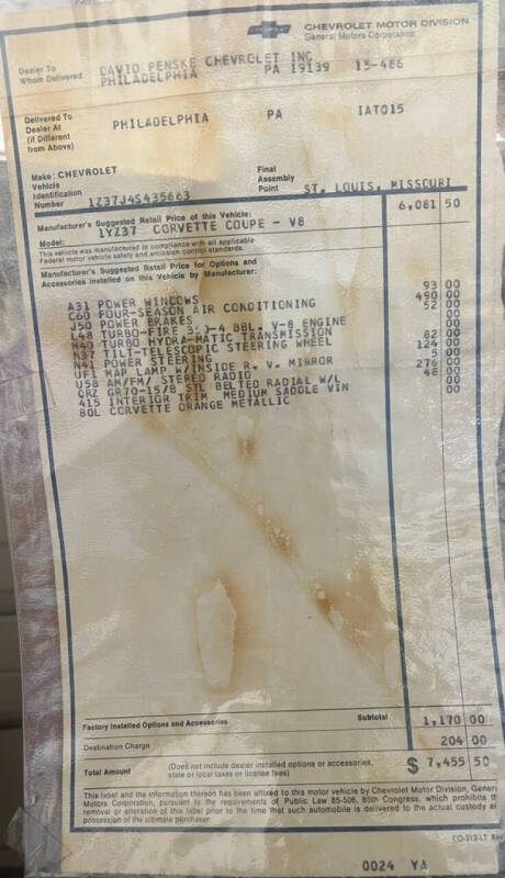 1974 Chevrolet Corvette