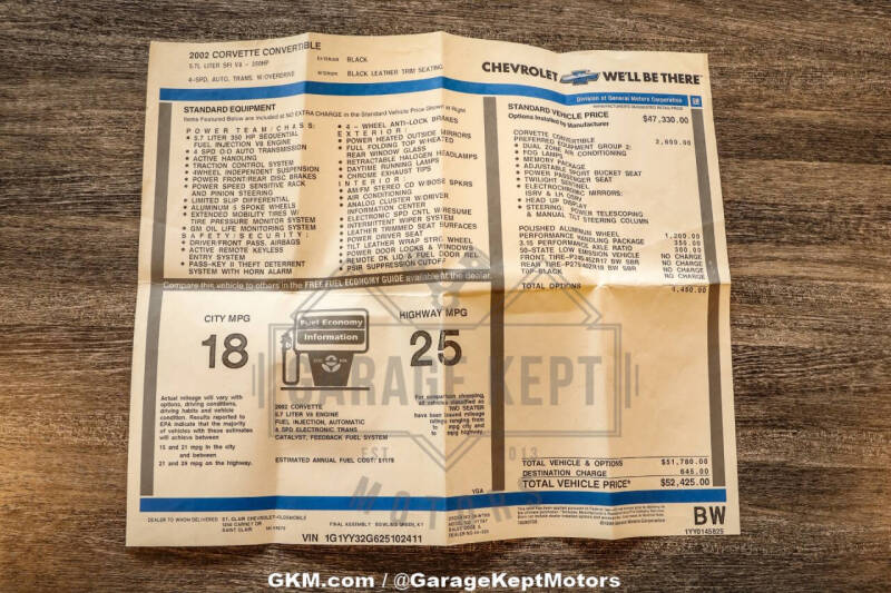 2002 Chevrolet Corvette