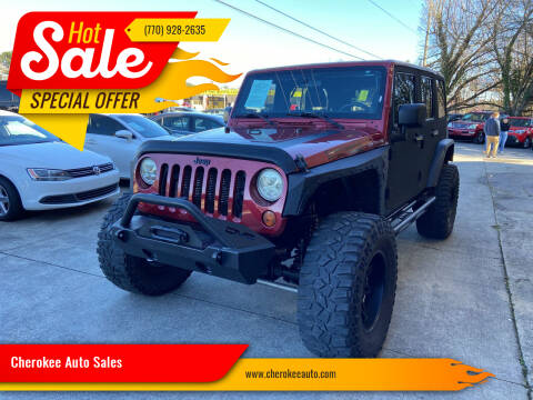 2012 Jeep Wrangler Unlimited for sale at Cherokee Auto Sales in Acworth GA