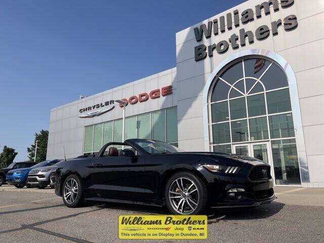 2016 Ford Mustang for sale at Williams Brothers Pre-Owned Clinton in Clinton MI