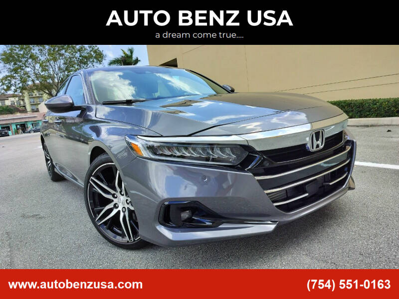 2021 Honda Accord for sale at AUTO BENZ USA in Fort Lauderdale FL