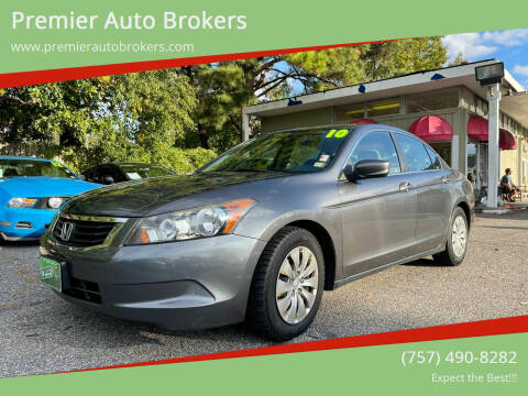 2010 Honda Accord for sale at Premier Auto Brokers in Virginia Beach VA