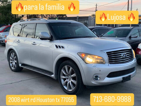 2012 Infiniti QX56 for sale at Hispanos Cars 4 Less by Cadena Motors, Inc. in Houston TX