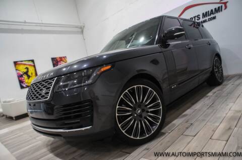 2020 Land Rover Range Rover for sale at AUTO IMPORTS MIAMI in Fort Lauderdale FL
