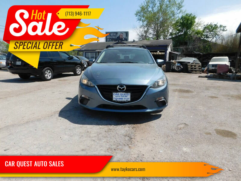 2014 Mazda MAZDA3 for sale at CAR QUEST AUTO SALES in Houston TX