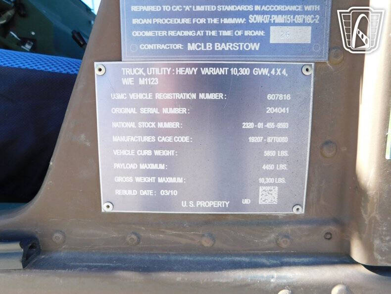 2002 AM General M1123