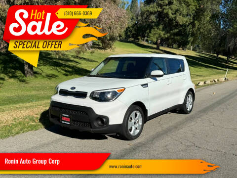 2018 Kia Soul for sale at Ronin Auto Group Corp in Sun Valley CA