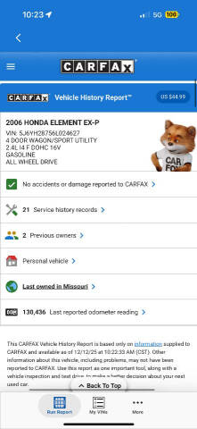 2006 Honda Element EX-P