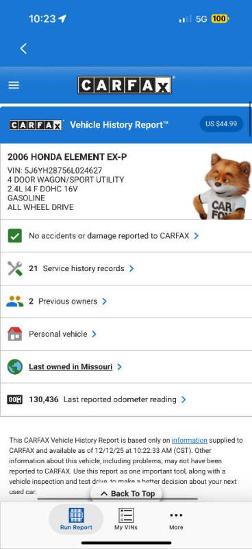 2006 Honda Element EX-P