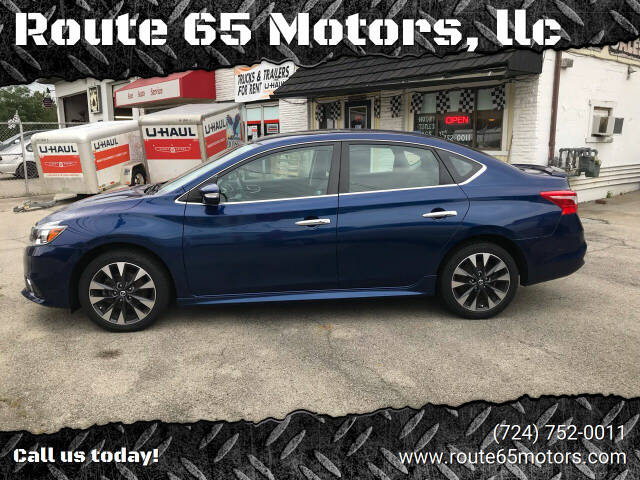 2016 Nissan Sentra for sale at Route 65 Motors, llc in Ellwood City, PA