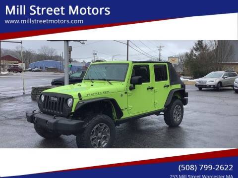 2017 Jeep Wrangler Unlimited for sale at Mill Street Motors in Worcester MA