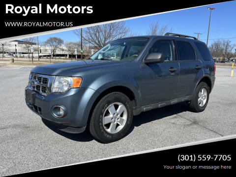 2011 Ford Escape for sale at Royal Motors in Hyattsville MD
