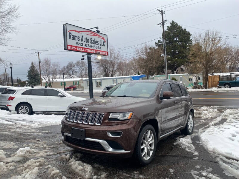 2015 Jeep Grand Cherokee for sale at Rams Auto Sales LLC in South Saint Paul MN