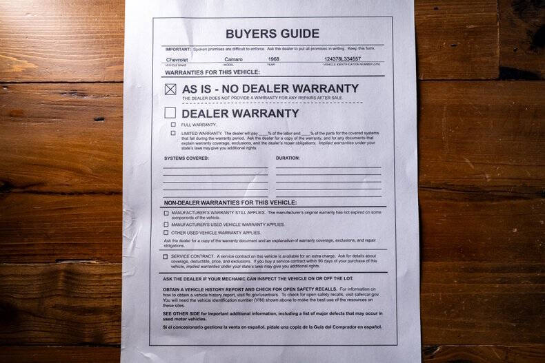 1968 Chevrolet Camaro