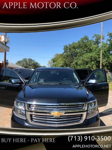 2015 Chevrolet Tahoe for sale at APPLE MOTOR CO. in Houston TX