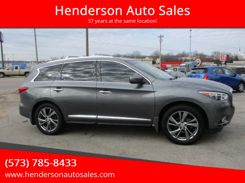 2015 Infiniti QX60 for sale at Henderson Auto Sales in Poplar Bluff MO