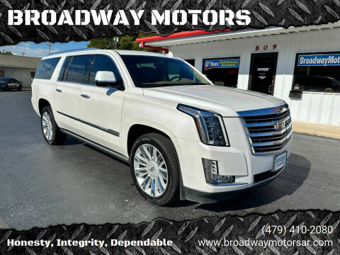 2016 Cadillac Escalade ESV for sale at BROADWAY MOTORS in Van Buren AR