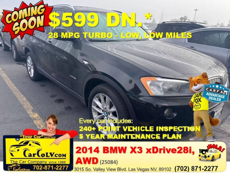 2014 BMW X3 for sale at The Car Company - $599 down in Las Vegas NV