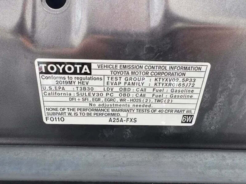 2019 Toyota Camry Hybrid