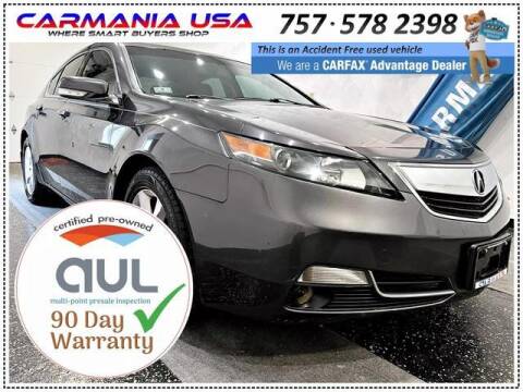 2013 Acura TL for sale at CARMANIA USA in Chesapeake VA