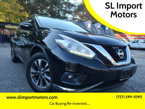 2015 Nissan Murano for sale at SL Import Motors in Newport News VA