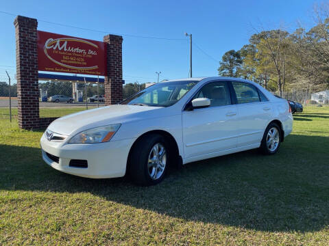 2007 Honda Accord for sale at C M Motors Inc in Florence SC