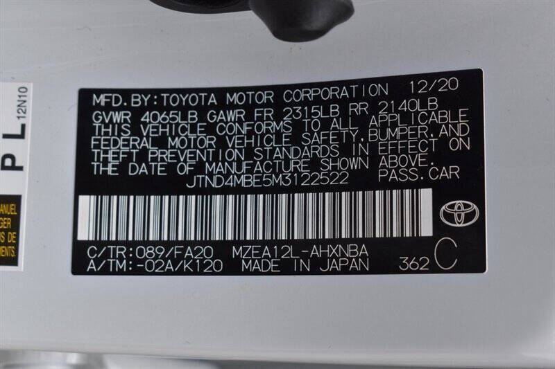 2021 Toyota Corolla Hatchback SE