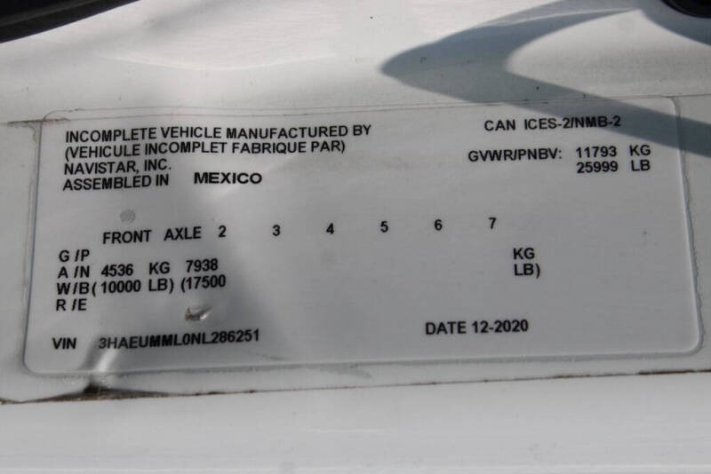 2022 International MV607