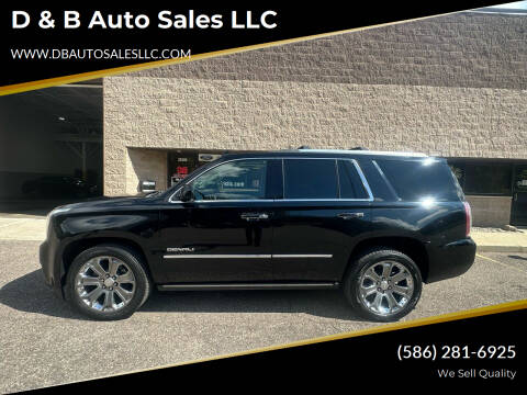 2016 GMC Yukon for sale at D & B Auto Sales LLC in Harrison Township MI