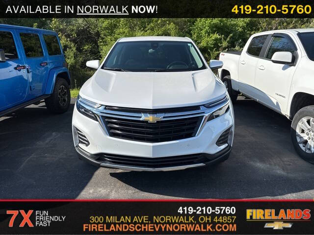 Used 2022 Chevrolet Equinox LT with VIN 3GNAXUEV2NL309031 for sale in Norwalk, OH