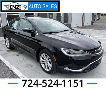 2015 Chrysler 200 for sale at LENZI AUTO SALES in Sarver PA