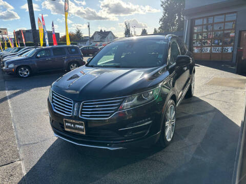 2015 Lincoln MKC for sale at DEL TORO AUTO SALES in Auburn WA