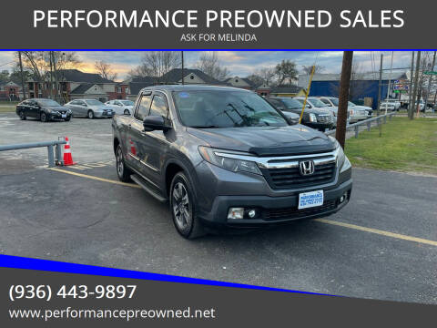 2017 Honda Ridgeline for sale at PERFORMANCE PREOWNED SALES in Conroe TX