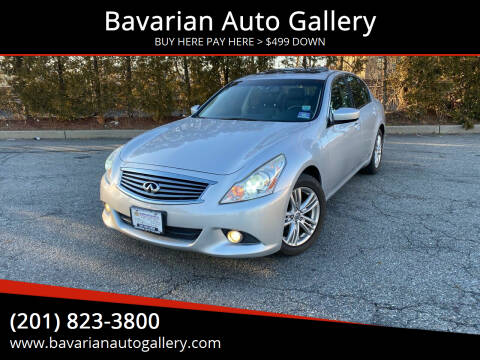 2013 Infiniti G37 Sedan for sale at Bavarian Auto Gallery in Bayonne NJ