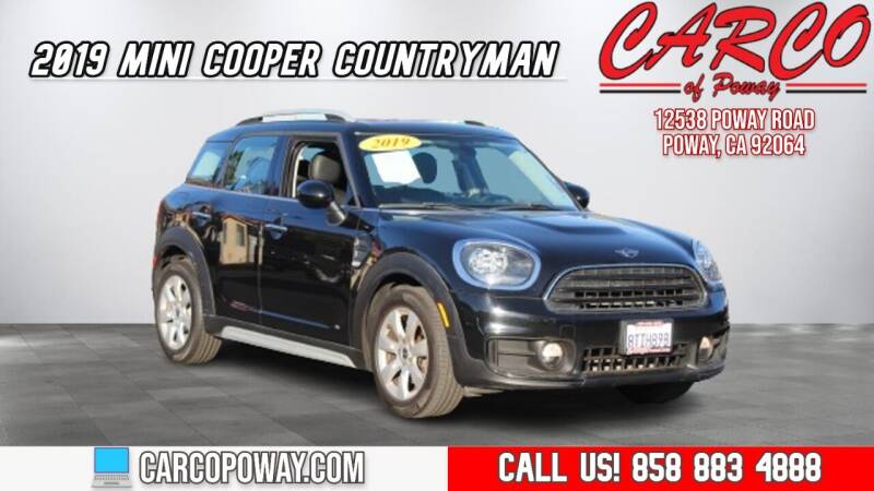 2019 MINI Countryman for sale at CARCO SALES & FINANCE - CARCO OF POWAY in Poway CA