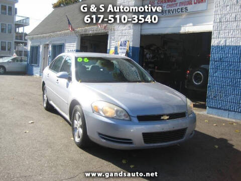 2006 Chevrolet Impala for sale at G & S Auto Service in Roslindale MA