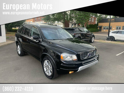 2013 Volvo XC90 for sale at European Motors in West Hartford CT