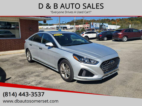 2018 Hyundai Sonata for sale at D & B AUTO SALES in Somerset PA
