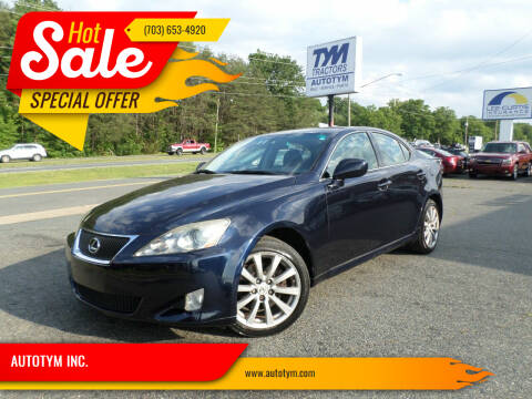 2008 Lexus IS 250 for sale at AUTOTYM INC. in Fredericksburg VA