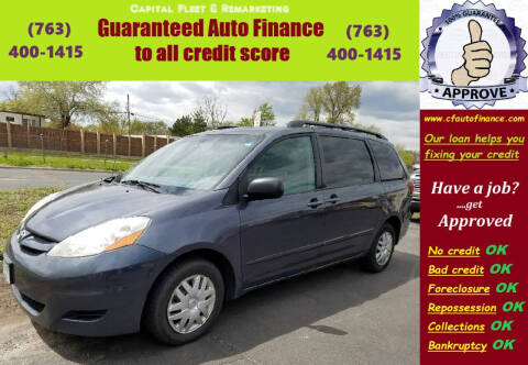 2008 Toyota Sienna for sale at Capital Fleet  & Remarketing  Auto Finance in Columbia Heights MN