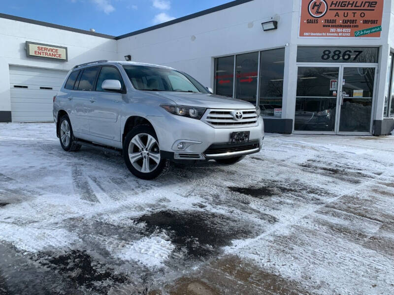 2008 Toyota Highlander for sale at HIGHLINE AUTO LLC in Kenosha WI