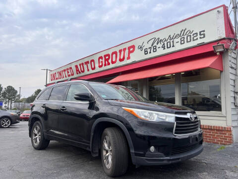 2015 Toyota Highlander for sale at Unlimited Auto Group of Marietta in Marietta GA