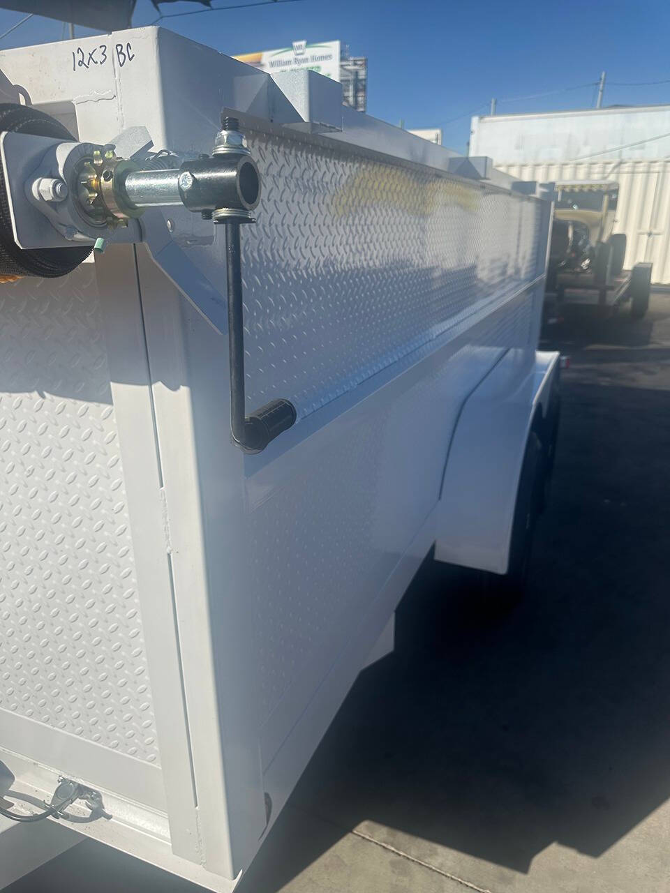 2025 Polestar 12x8x3 Diamond Plated Dump Trailer for sale at Factory Direct Trailer Sales in Phoenix, AZ