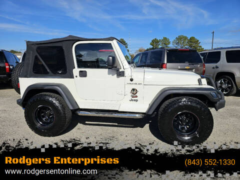 2002 Jeep Wrangler for sale at Rodgers Enterprises in North Charleston SC