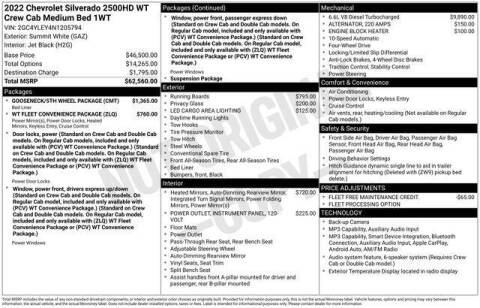 2022 Chevrolet Silverado 2500HD