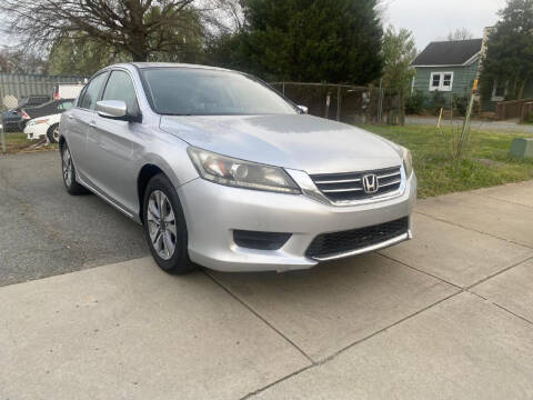 2014 Honda Accord for sale at Alpha Motors Group in Charlotte NC