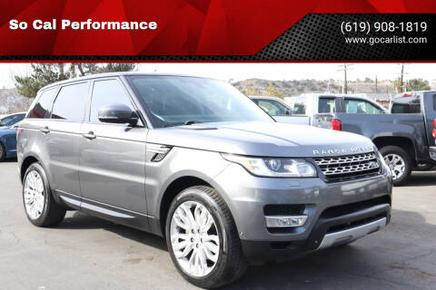 2014 Land Rover Range Rover Sport for sale at So Cal Performance in San Diego CA