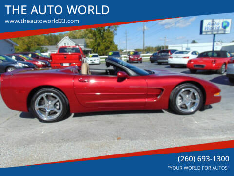 2004 Chevrolet Corvette for sale at THE AUTO WORLD in Churubusco IN