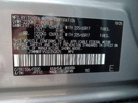 2025 Toyota RAV4 Hybrid LE